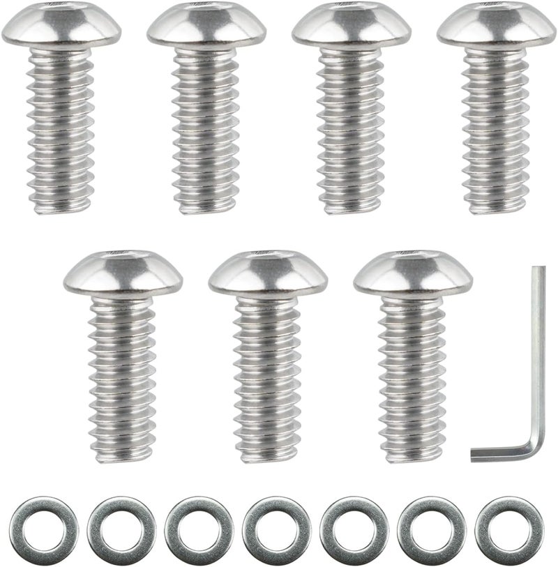 IVWFU 15PCS Windshield Bolts Batwing Inner Fairing Screws with Washers Set Stainless Steel Fit for Harley Touring Models Street Glide, Electra Glide, Trike Glide 1996-2013 - Image 5